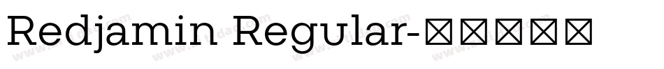 Redjamin Regular字体转换